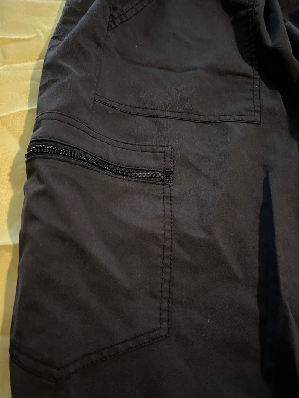 Scrub Navy Drawstring Utility Pants - Picture 4 of 6